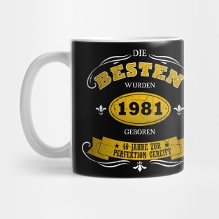 Geburtstag 1981 40 Jahre Birthday Mug